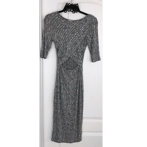 Grey & Black Dress